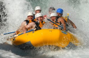 A group of adrenaline junkies take a trip down the rapids on the Saluda River | Superior Kia