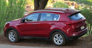red kia sportage suv for new drivers