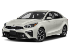 white 2020 kia forte