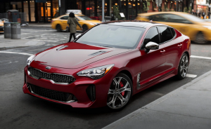 red 2020 kia stinger 